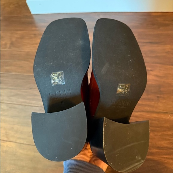 NWOT Ganni Elegant Chestnut Brown Leather Ankle Boots-Size 5, Euro 35 - Picture 11 of 12